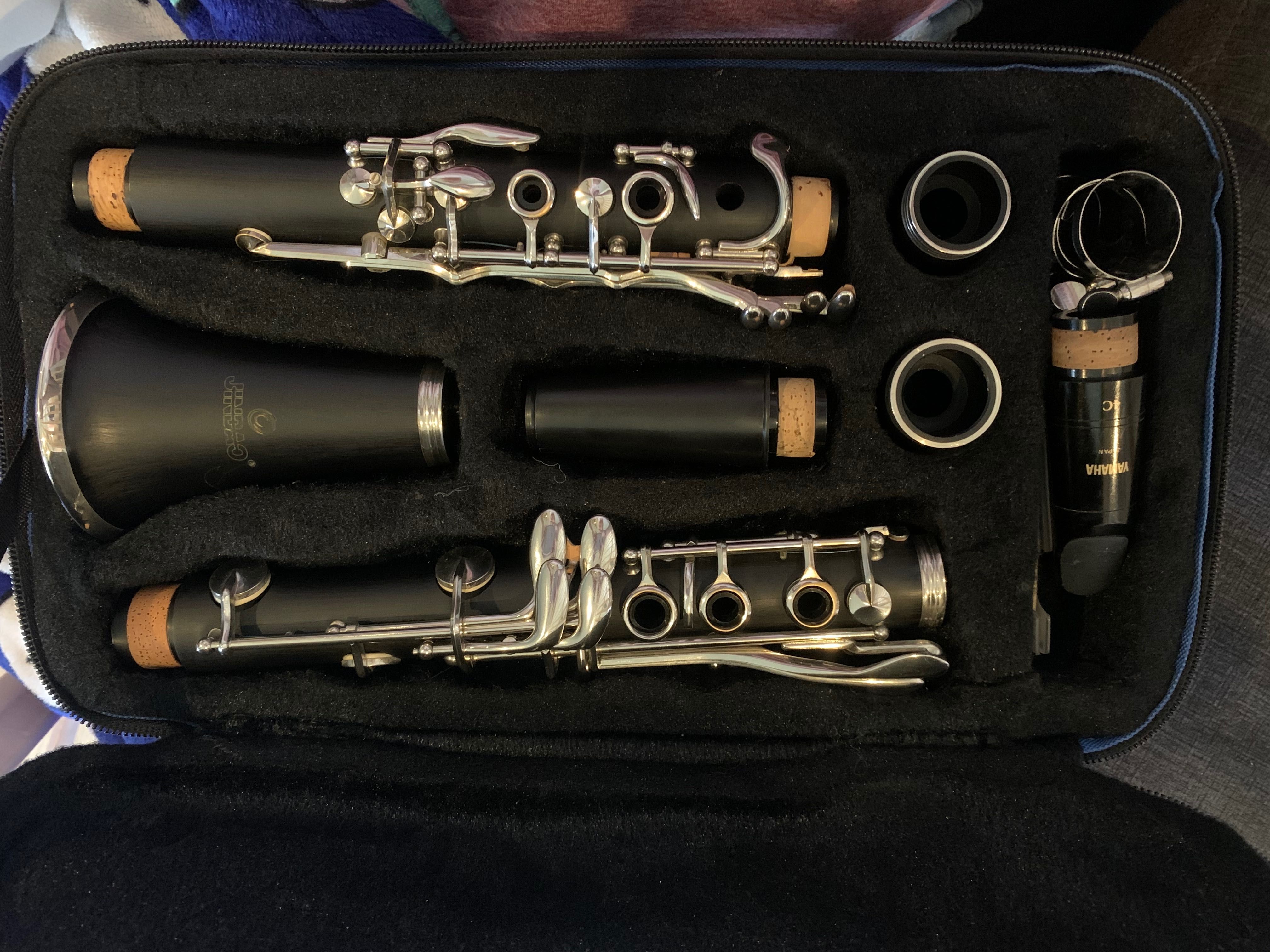 Clarinete novo com 2 boquilha