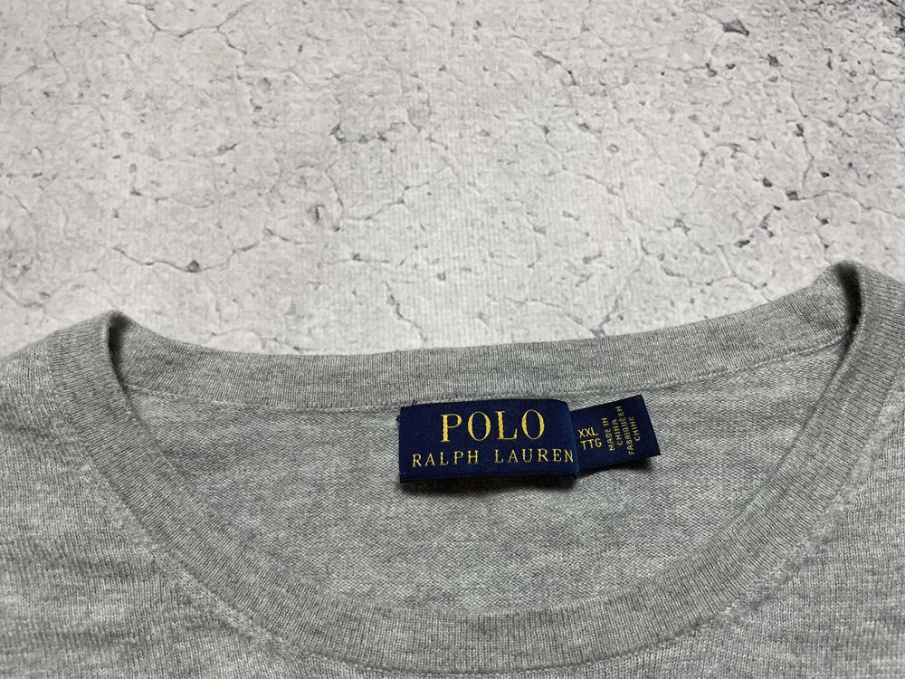 Кофта Свитер Свитшот Polo Ralph Lauren Оригинал,XL,2XL,Серый,PRL