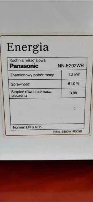 Mikrofalówka Panasonic NN-E202WB