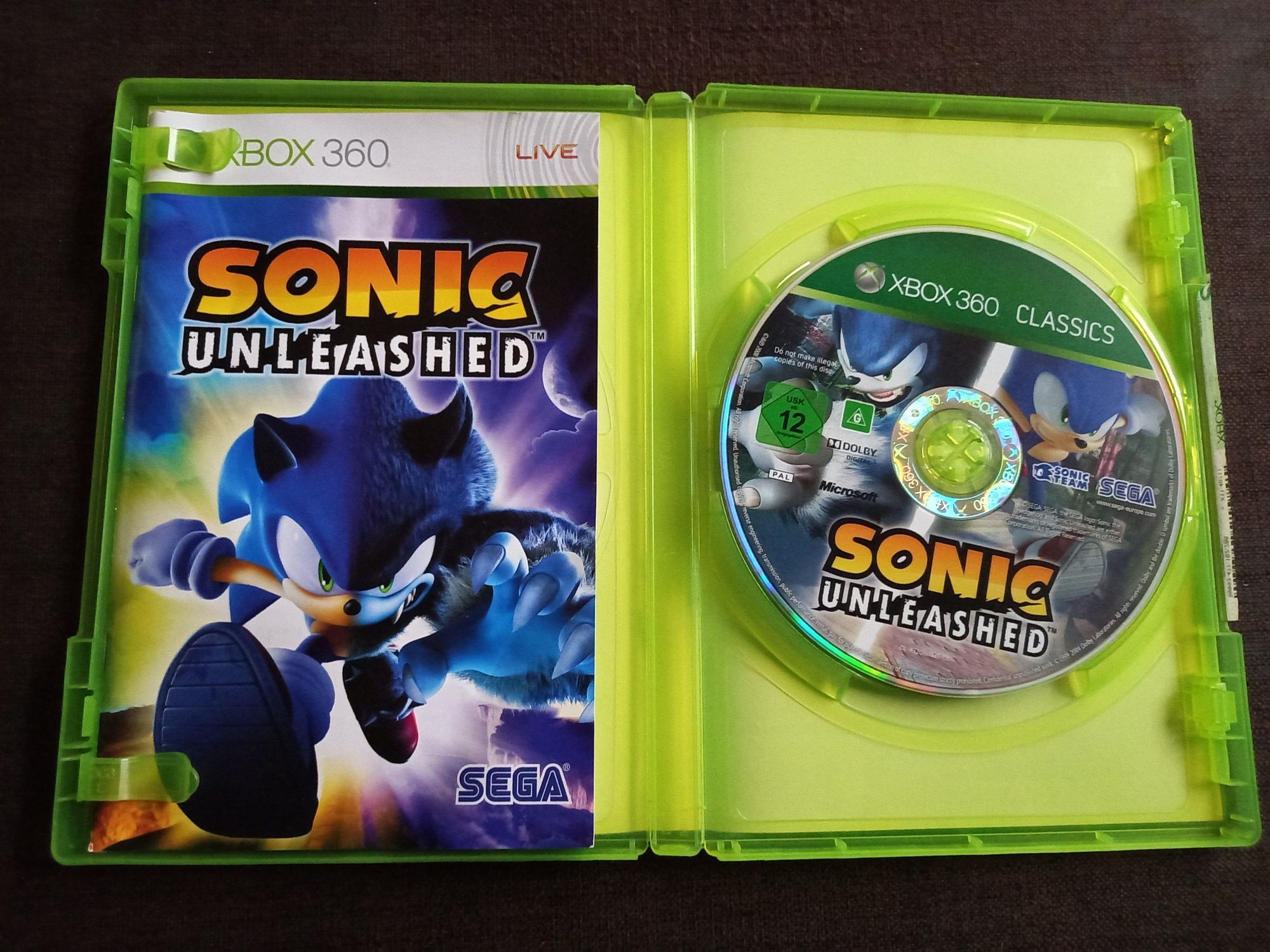 Gra Sega Sonic Unleashed na xbox 360