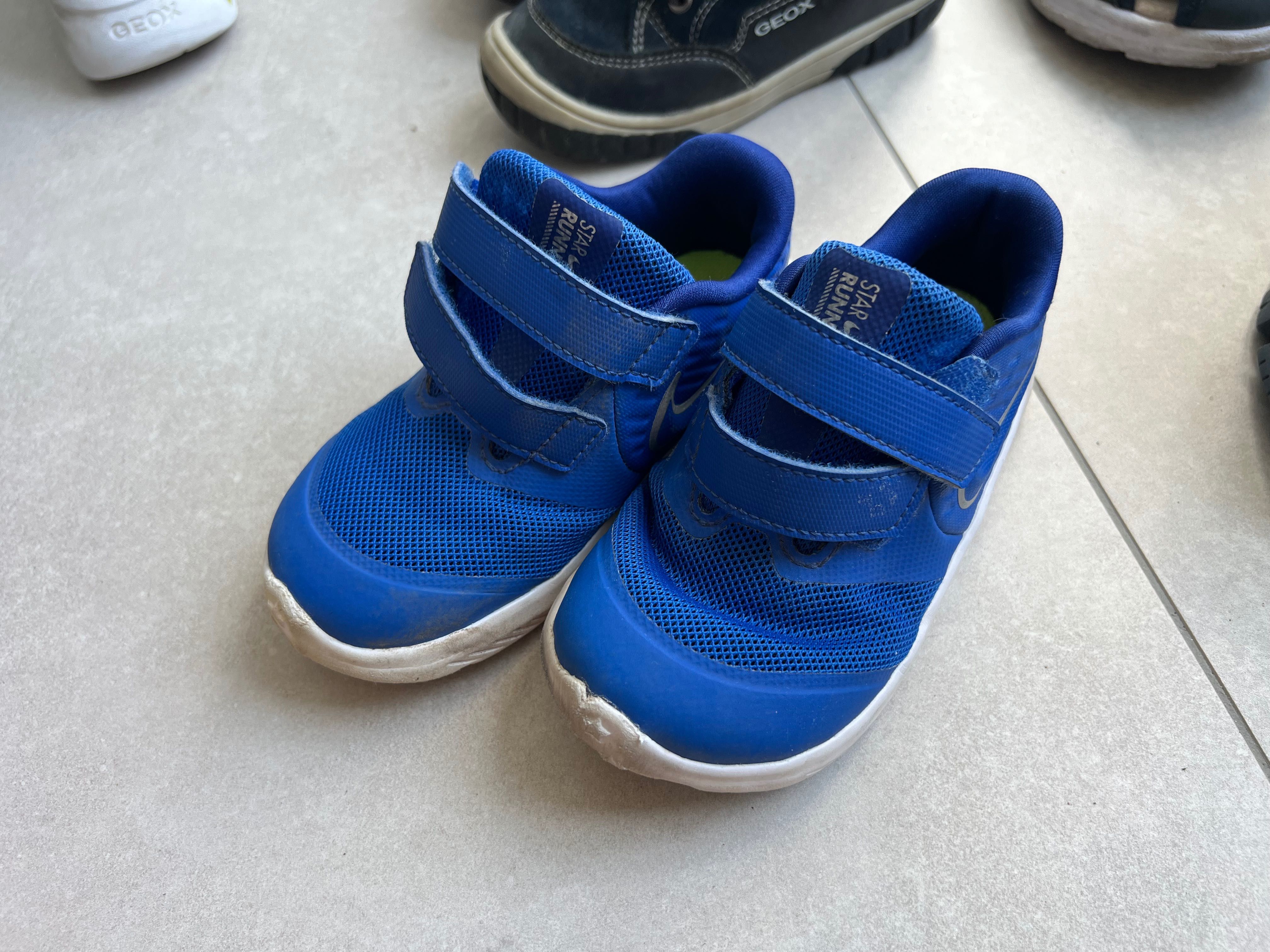 Buty dziecięce, nike, Geox, kalosze, 3 pary, rozmiar 25