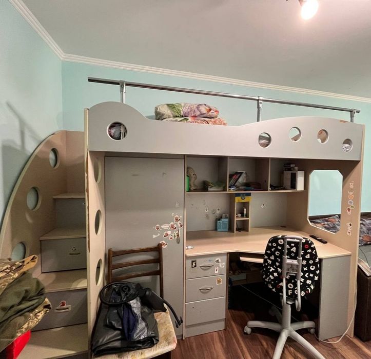Кровать чердак  детскийуголок