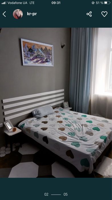 Квартира подобово 500(посуточно) район БСМП