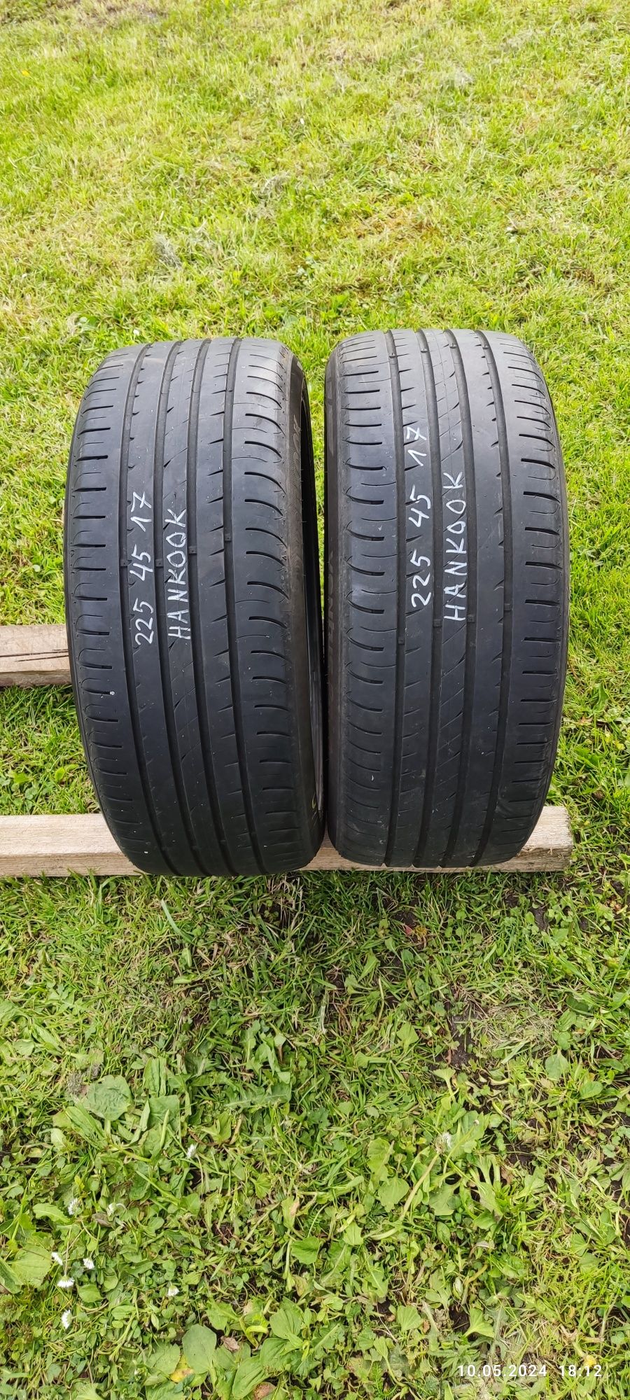 Opony letnie 2x Continental, 2x Hankook 225/45 R17, 4szt