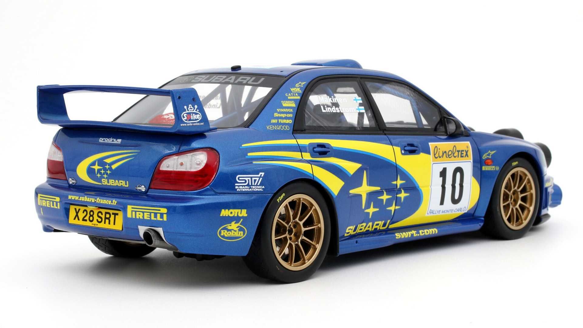Model 1:18 Otto Subaru Impreza WRC Monte Carlo 2002 blue (OT784)