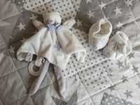 Zestaw niemowlecy buciki + przytulanka Molli Toys