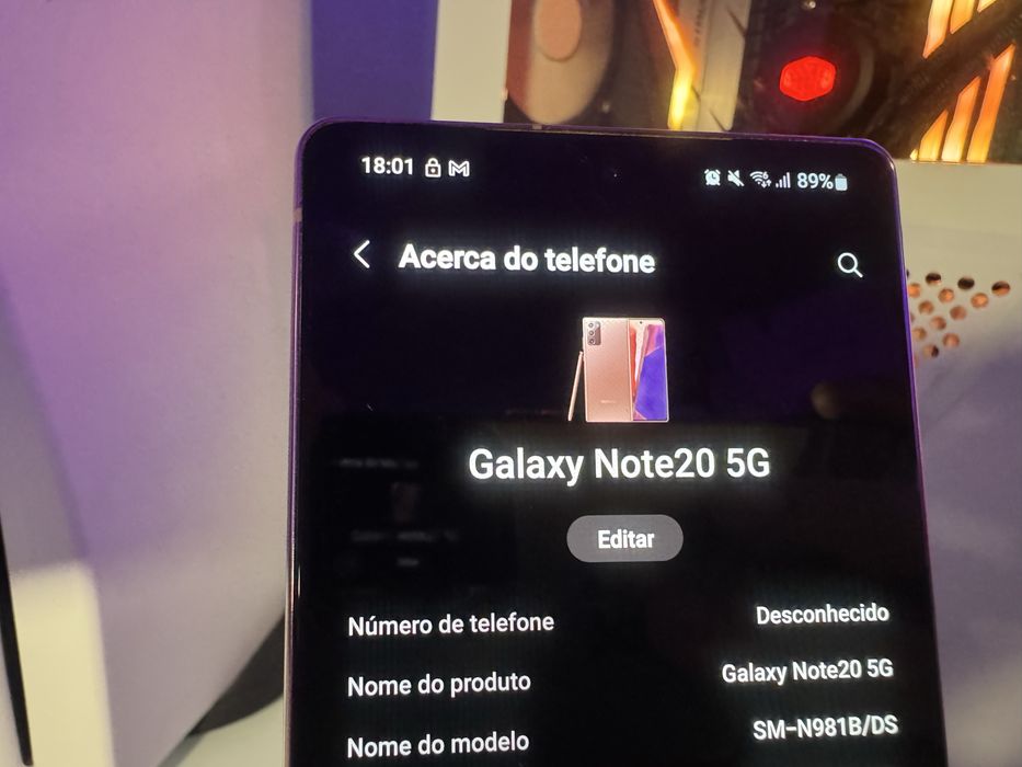 Vendo Samsung Galaxy Note 20 5G