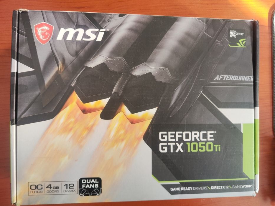 GTX 1050 TI 4gb msi oc