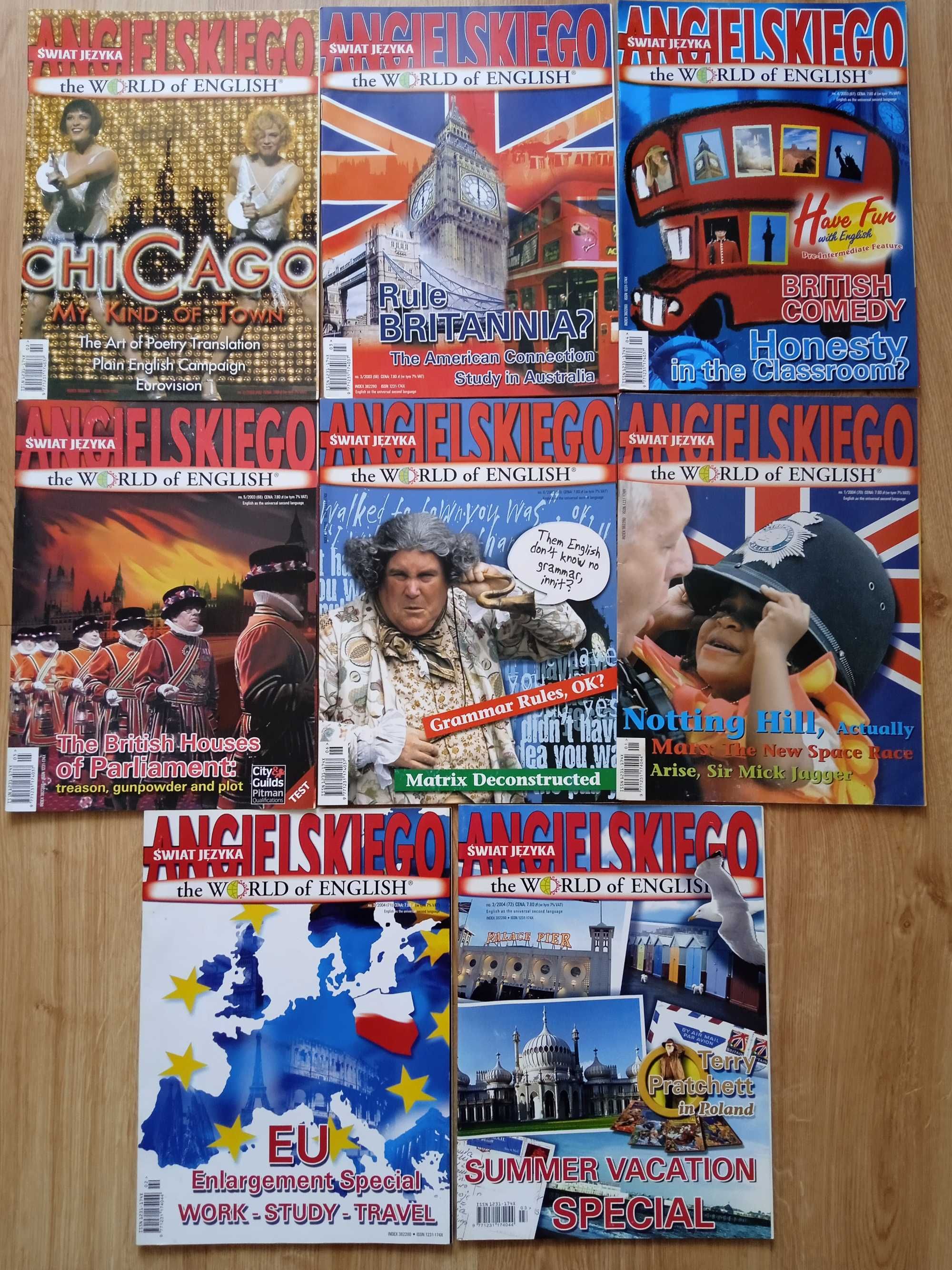 Świat języka angielskiego 8 czasopism NOWE