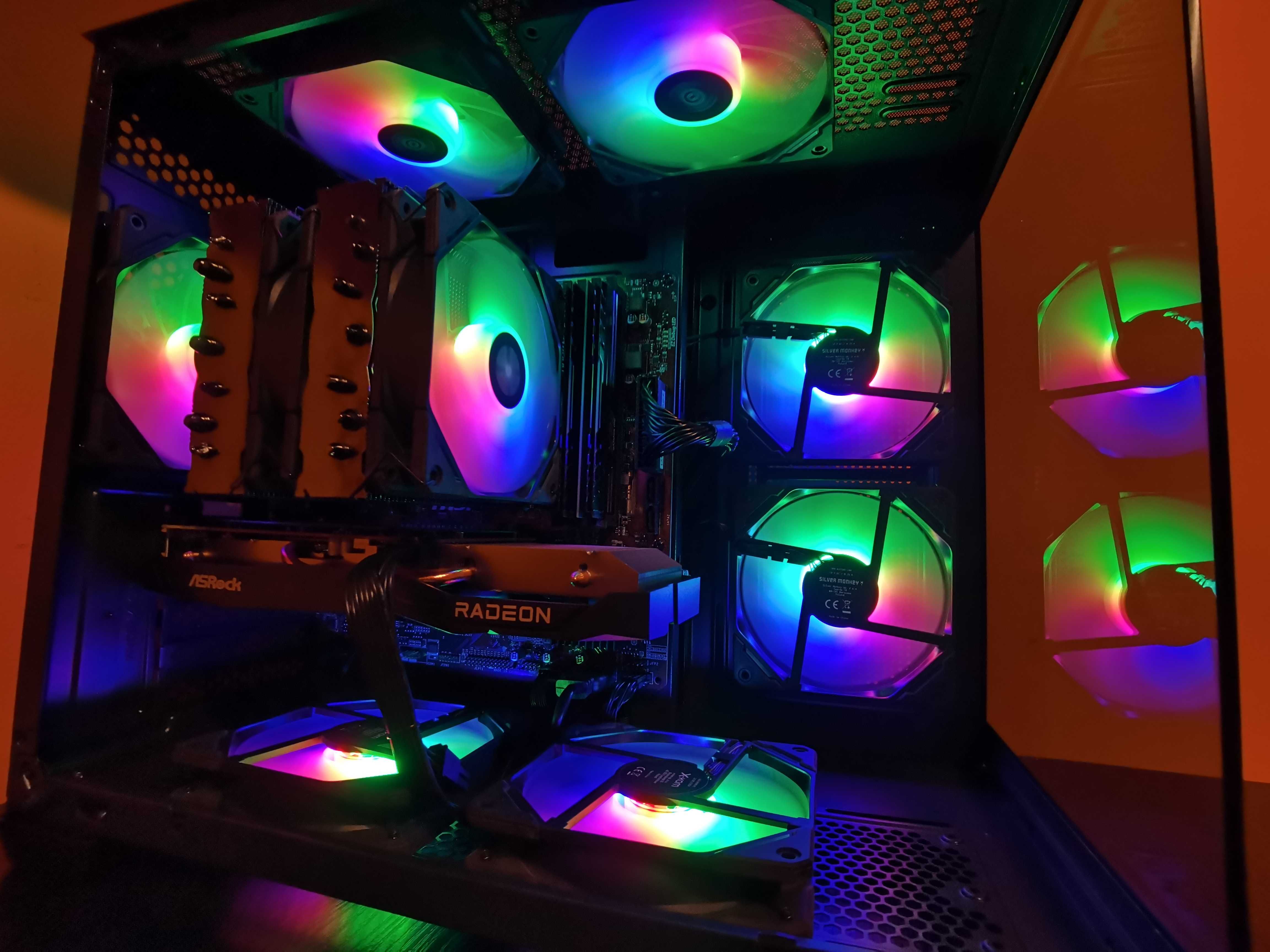 Ryzen 5 5600 • RX 6600 • 48GB RAM • SSD+HDD - komputer do gier z RGB
