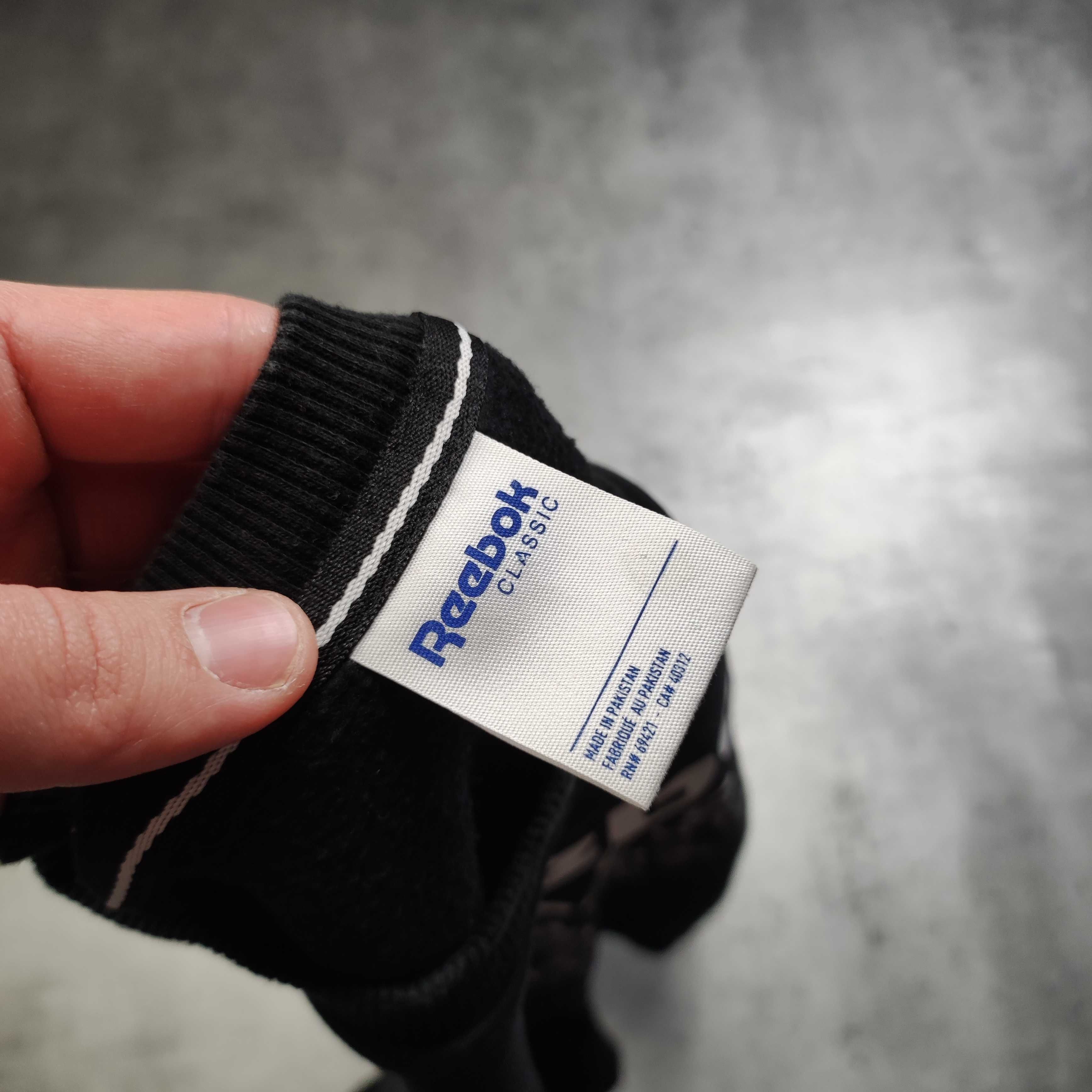MĘSKA Bluza Bawełna bez Kaptura duże Logo Reebok Sportowa Casual