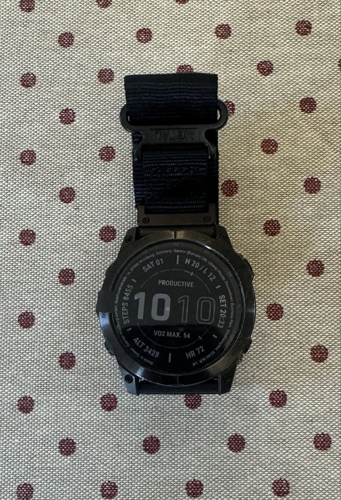 Garmin Fēnix 7X Sapphire Solar з новим ремінцем HeMsut