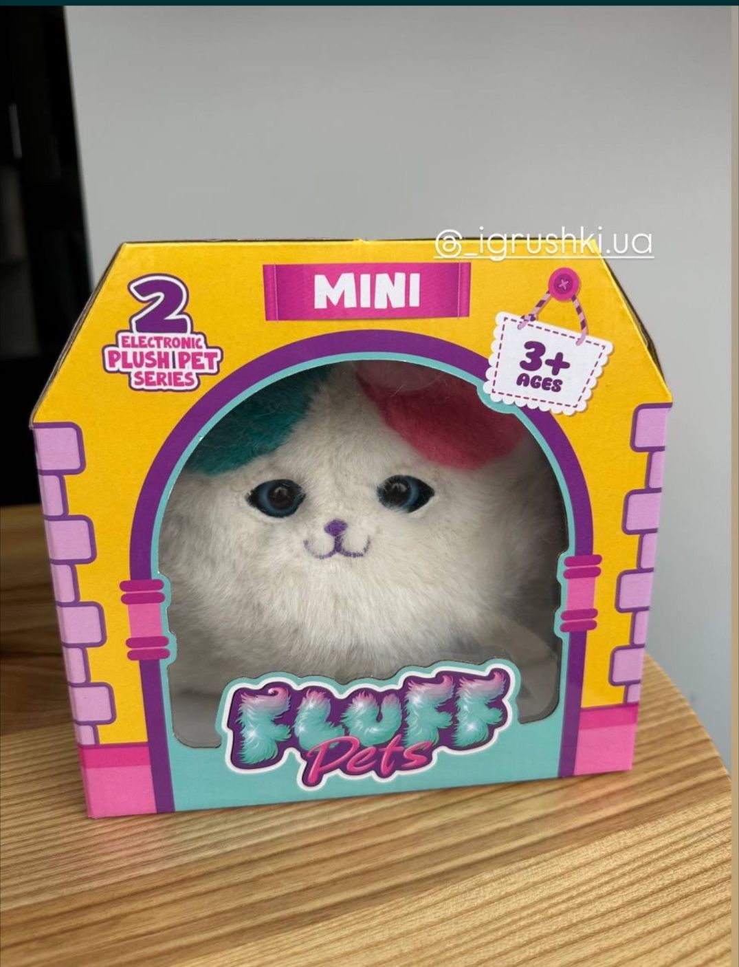 Інтерактивний котик Мурчик Fluff Pets в коробці-переносці