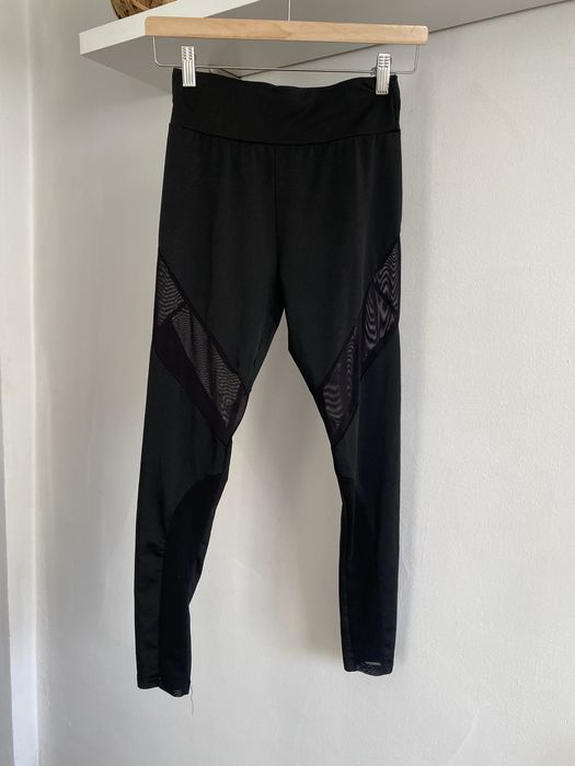 S 36 legginsy czarne damskie