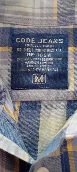 Camisa Code Jeans Azul - NEGOCIÁVEL