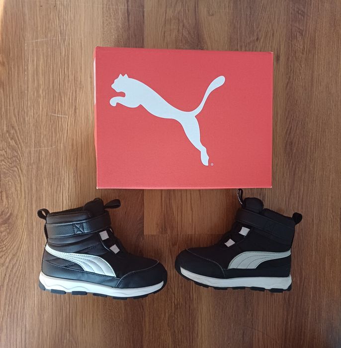 Czarne buty zimowe PUMA rozm. 27 - stan idealny