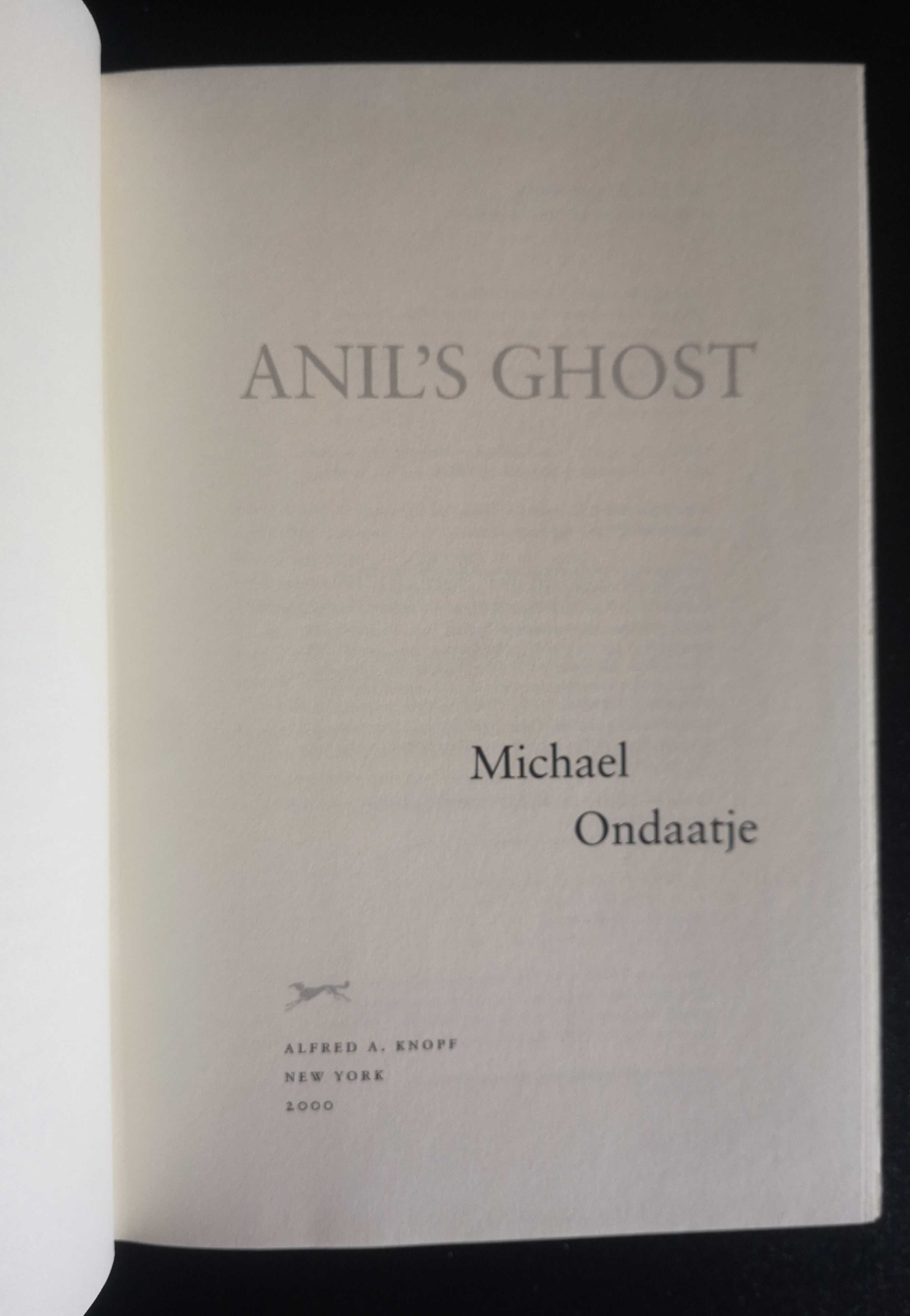 "Anil's Ghost" de Michael Ondaatje