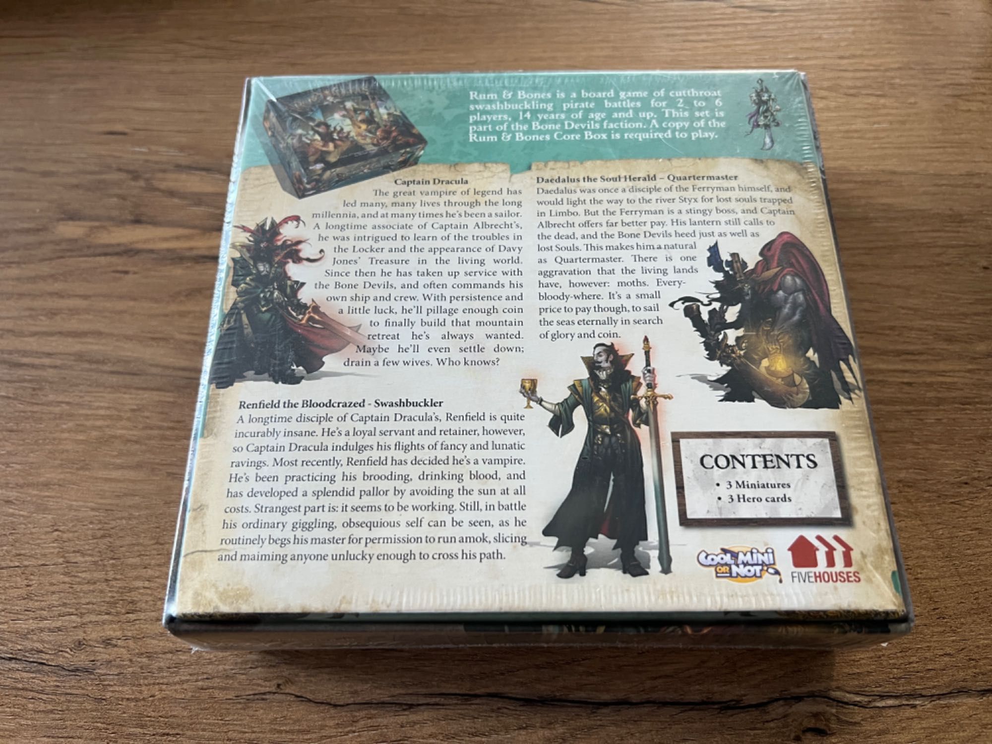 Rum & Bones 3 x Heros Set 1st edition