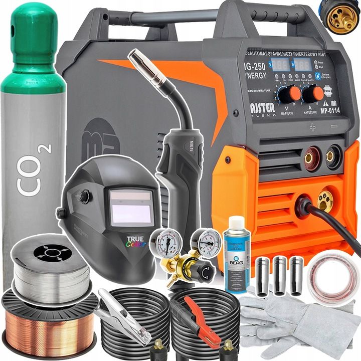 Spawarka Inwerterowa Migomat Mig Tig 250a Synergia Metalowy Podajnik D