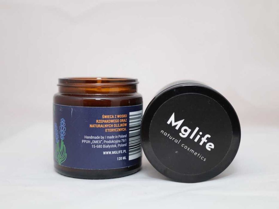 Świeca zapachowa lawenda z pomarańczą z wosku rzepakowego