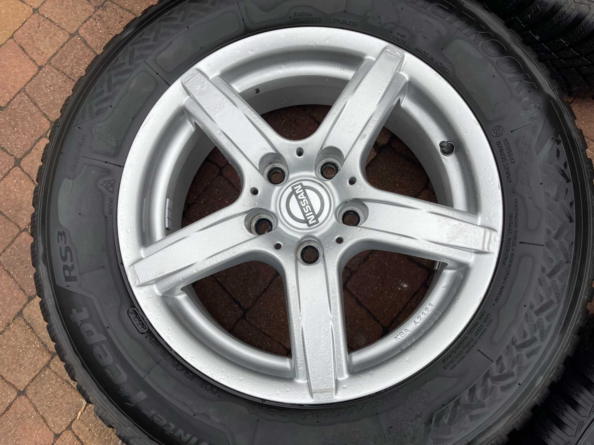 3791. Koła zimowe Juke Qashqai Duster 5x114.3 215/65/16 2023r 6.5/7mm