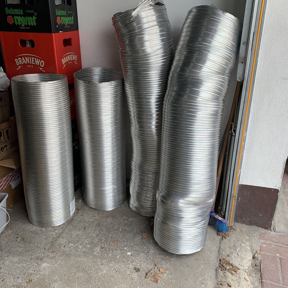 Przewód wentylacyjny aluminiowy elastyczny flex średnica 30cm Fi 300