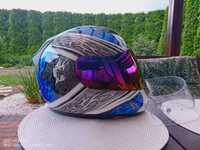 Kask motocyklowy Hjc Fg-15 Draco włókno L dwa wizjery agv shoei