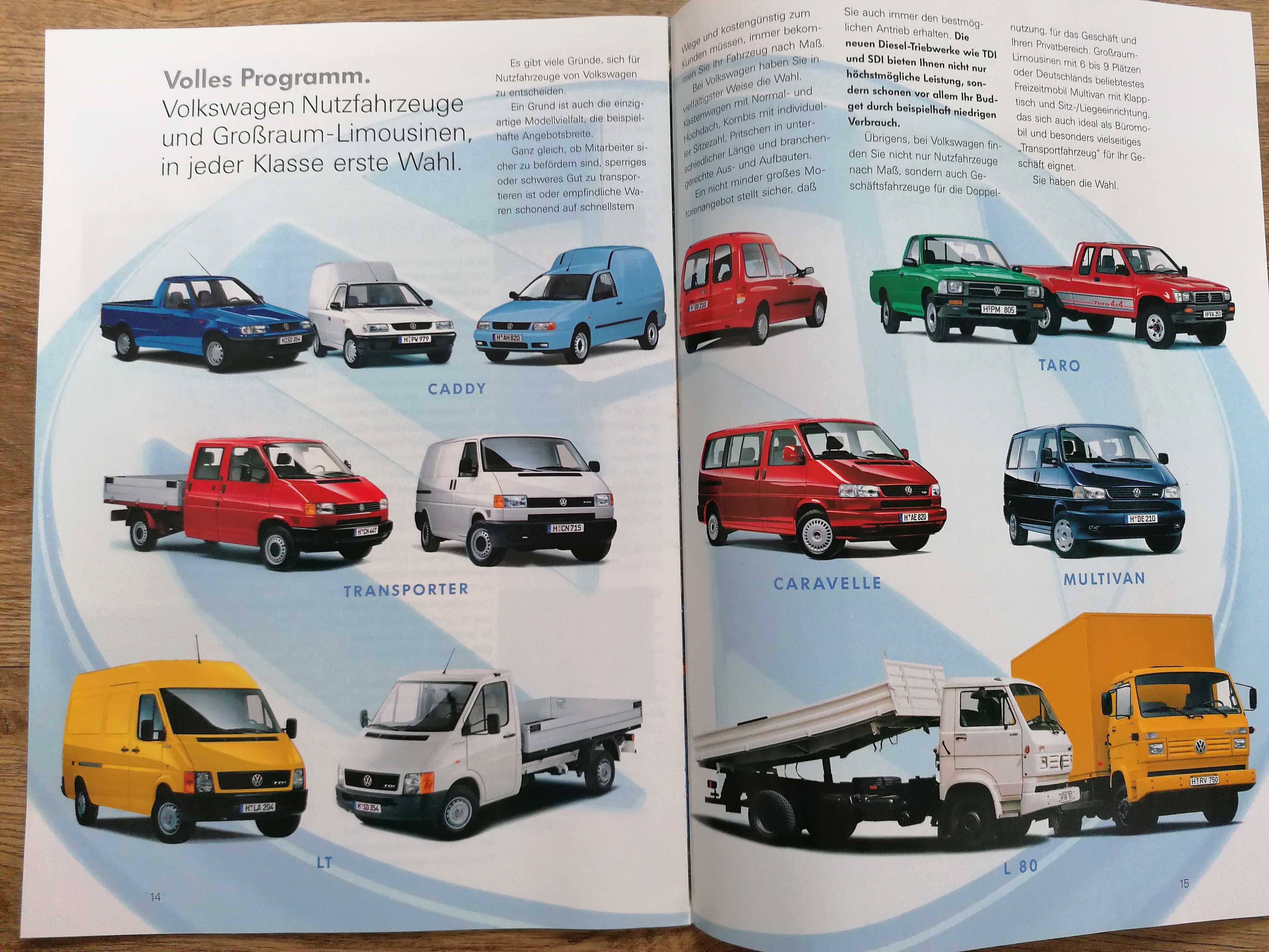 Prospekt VW Caddy Picup