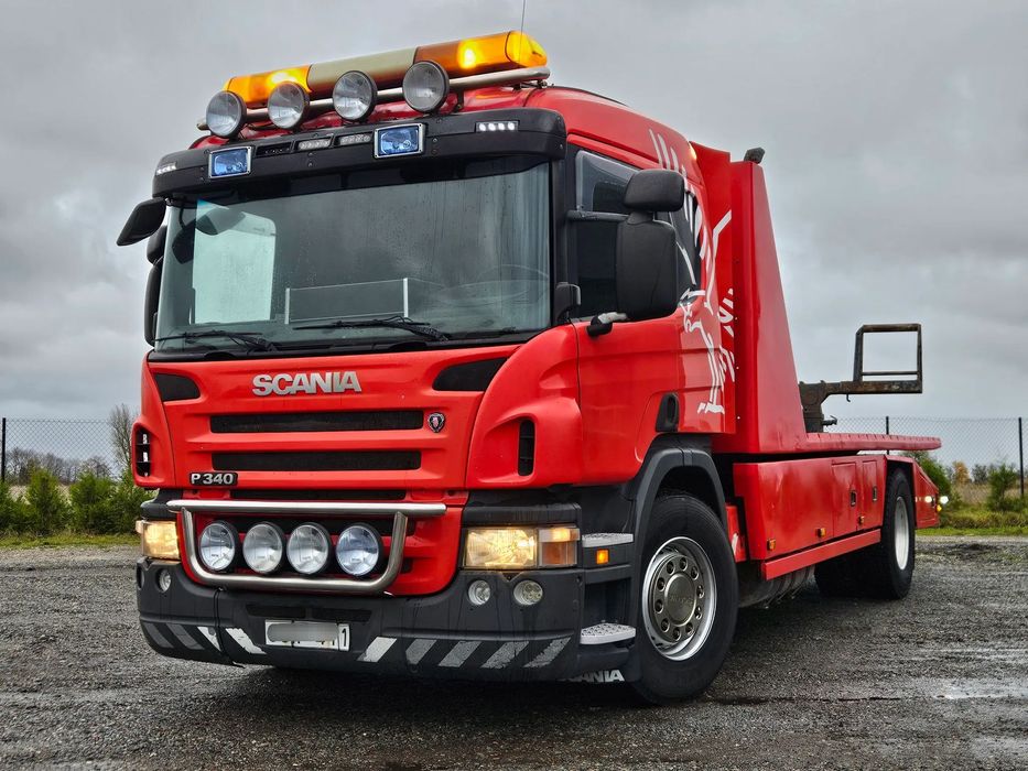 Scania P340  Scania holownik pomoc drogowa 2x wyciągark sprowadzonyi bardzo mocna