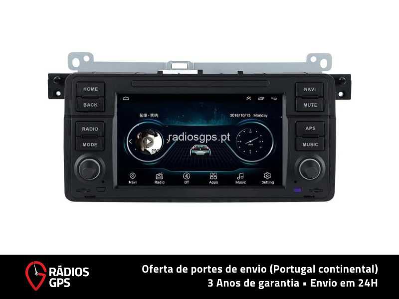 Auto Rádio GPS Android BMW SÉRIE 3 [E46] (7") - Fatura + 3 Garantia