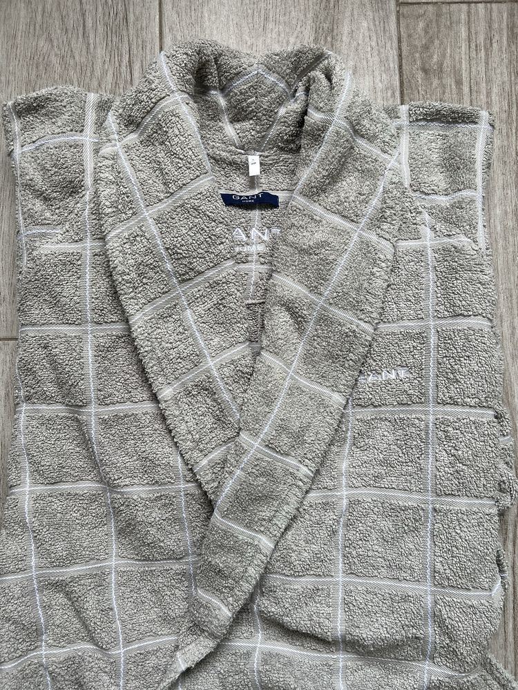 фирменный мужской халат GANT махровый коттон  р.L\50