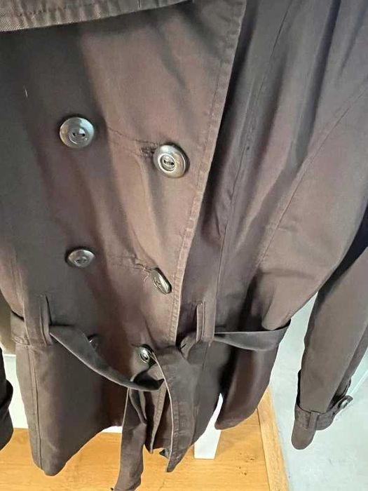 Brązowy krótki płaszcz vero moda