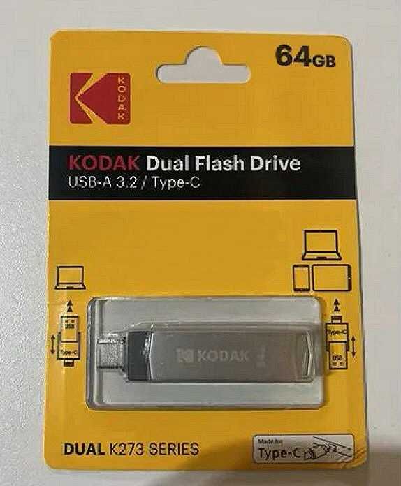 Pen Drive Kodak Dual Flash Drive K273 64GB USB-A / USB-C (3.2)