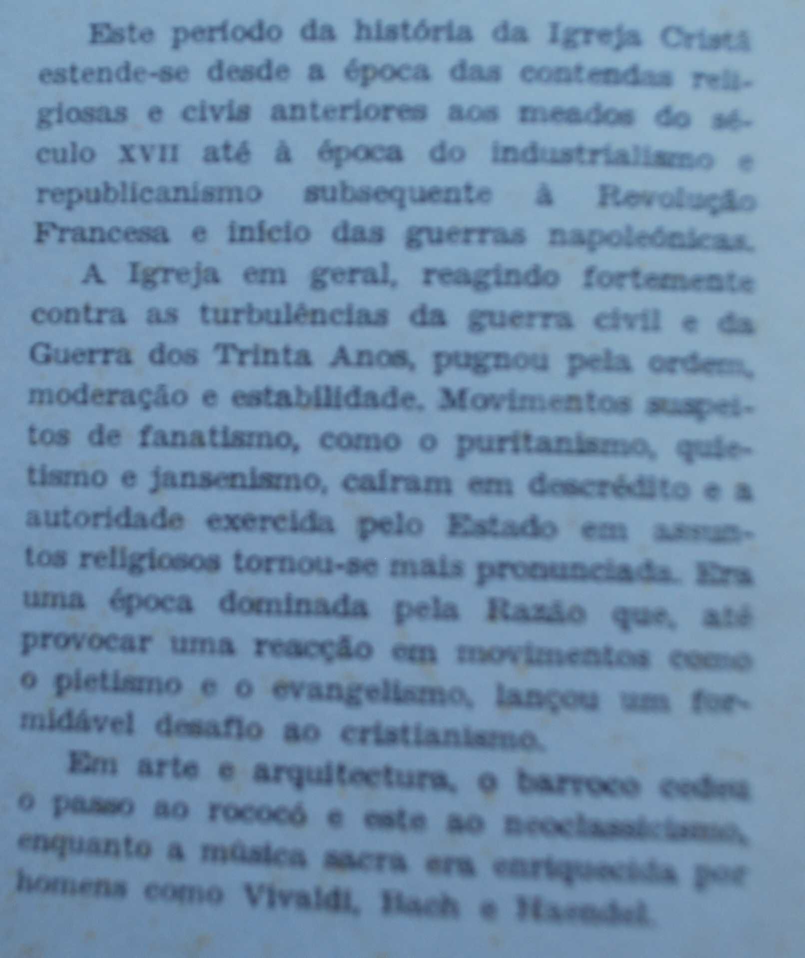 A Igreja e A Idade da Razão (1648/1789) - 1 Edição Ano 1966