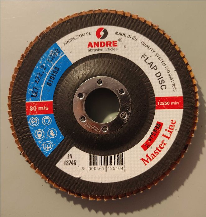 Oryginalne ściernice lamelkowe Andre Master Line - 127x22,2 (9 sztuk)