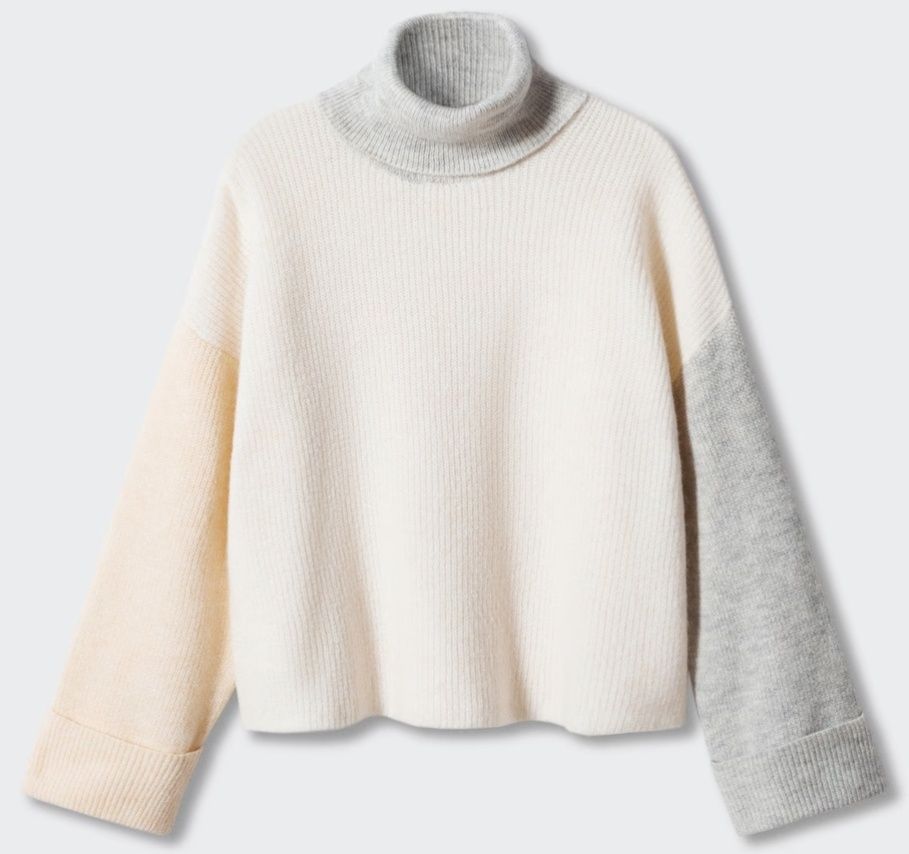 NOWY sweter damski Mango r. 38 M beżowy oversize