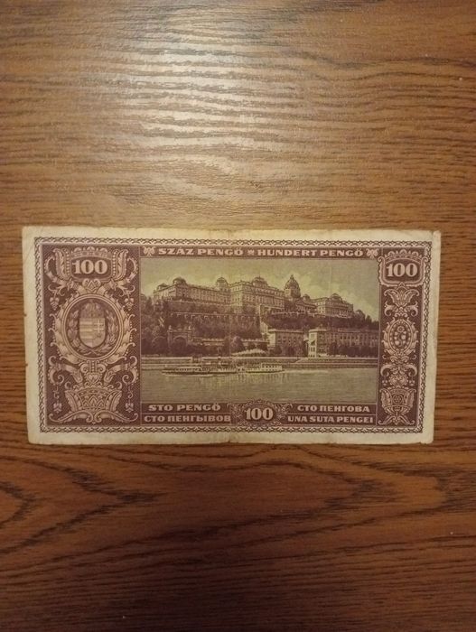 Banknot Węgry 100 Pengo 1945