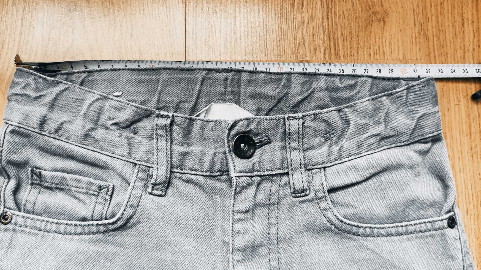 Spodnie Jeans H&M Rozmiar 134 Szare