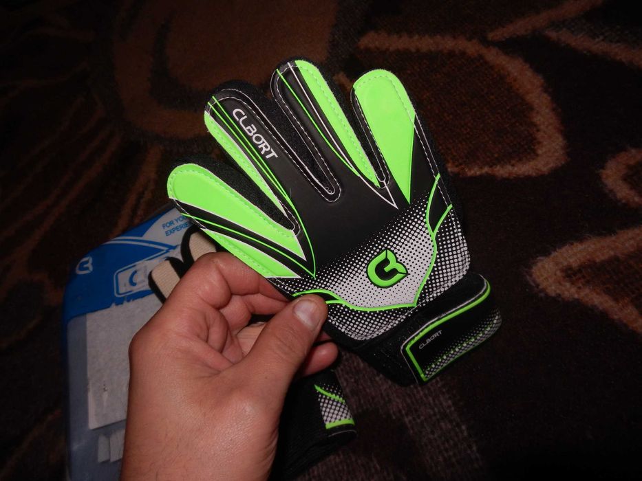 Wyprzedaż->D6726 Rękawice bramkarskie dla dzieci antypoślizgowe rozm 5