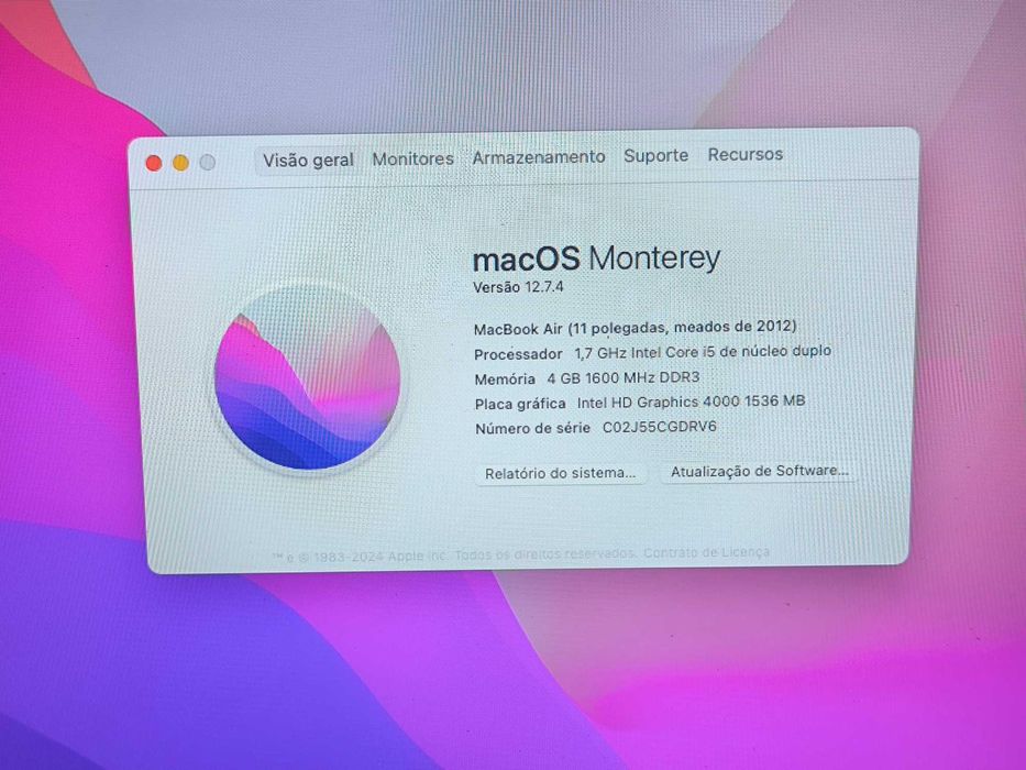 Apple Macbook AIR 11” 2015 i5 ssd 128GB