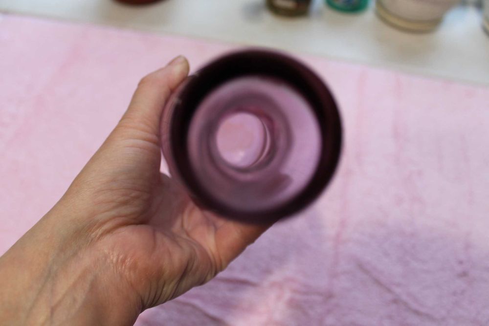 Графин цветное стекло СССР Объем 0,5 литра