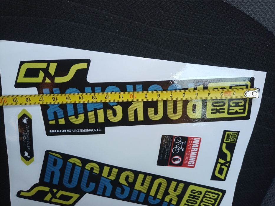 Наклейка Rockshox sid Ukraine edition . на вилку велосипеда