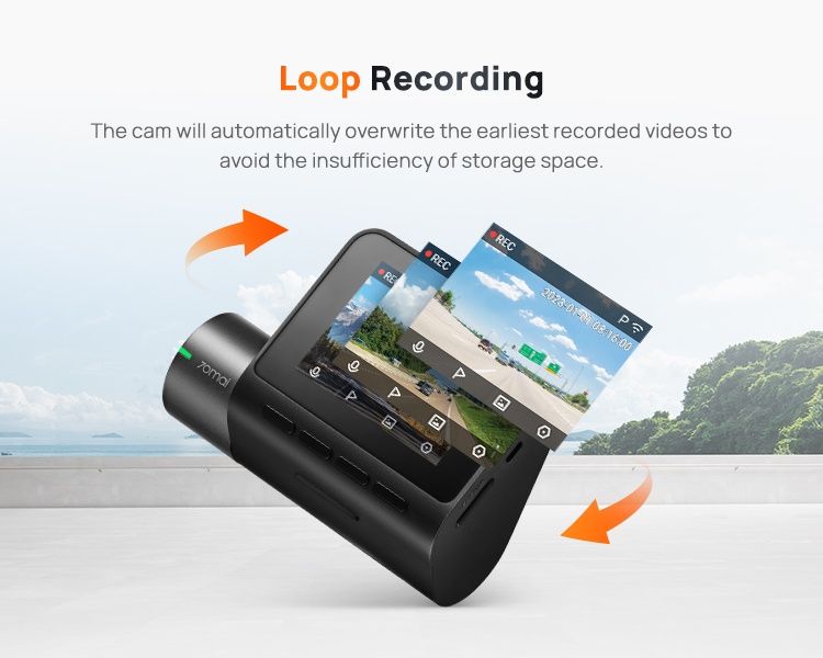 Автомобільний відеореєстратор Xiaomi 70mai Dash Cam A200