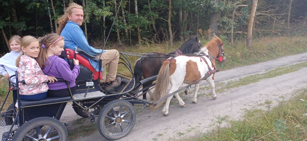 Para kucyków ze sprzętem