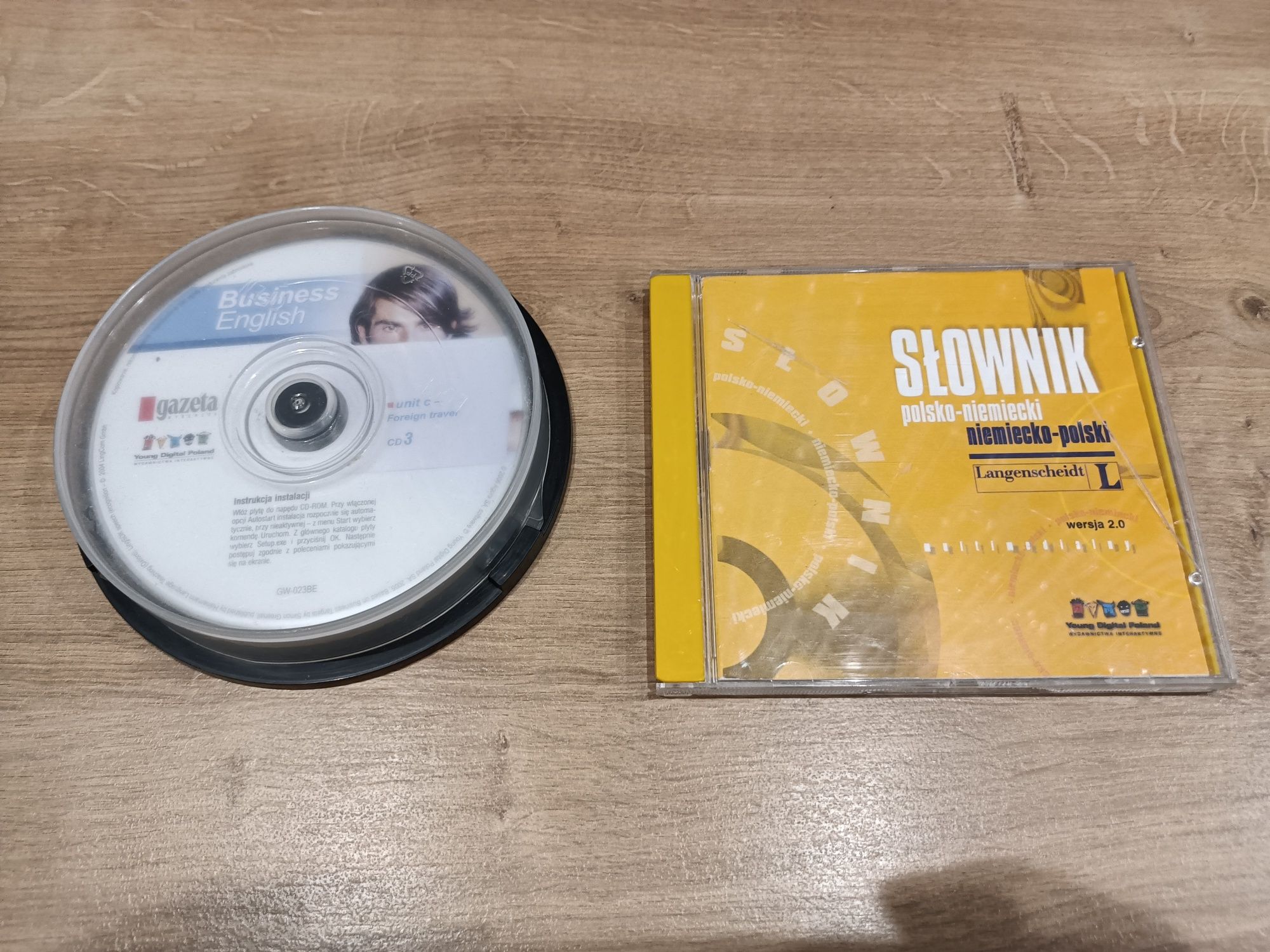Angielski/ niemiecki na płytach CD