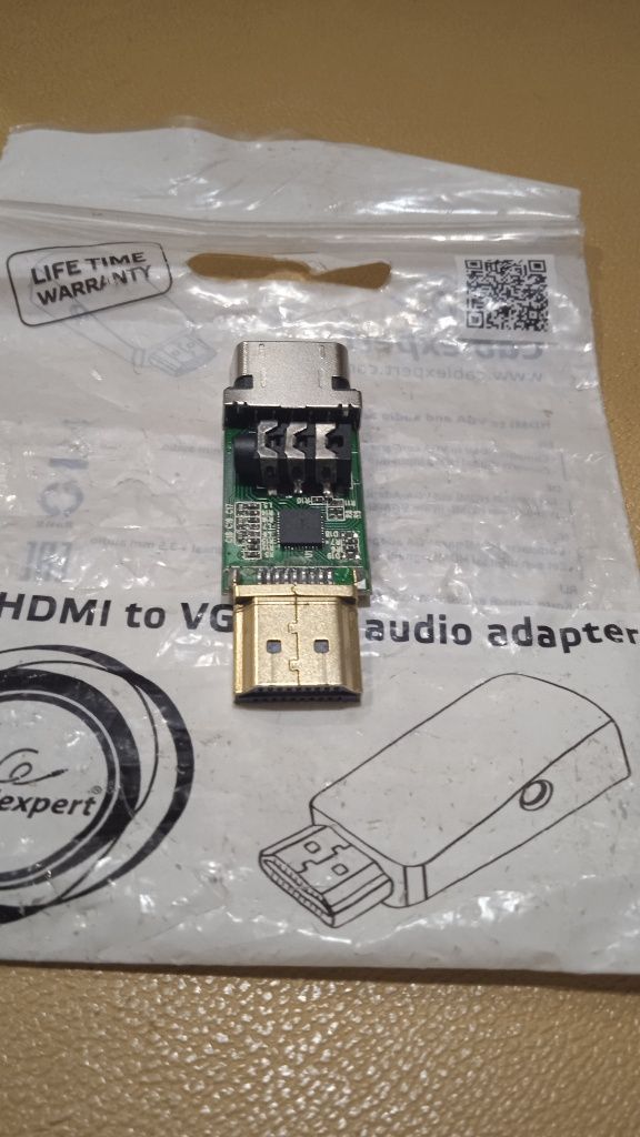 Адаптер HDMI VGA + Audio (811-1) перехідник