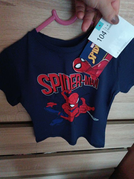 Nowy T-shirt Marvel Spiderman rozmiar 104