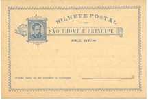 Bilhete Postal São Thomé e Principe Dez Réis