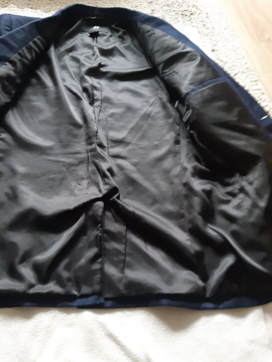 Granatowa marynarka męska marki H&M rozmiar 50