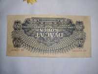 20 koron Czechosłowacji banknot kolekcjonerski 1944